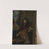 Portrait of a Man in Antique Style Armour by Johann Valentin Grambs
