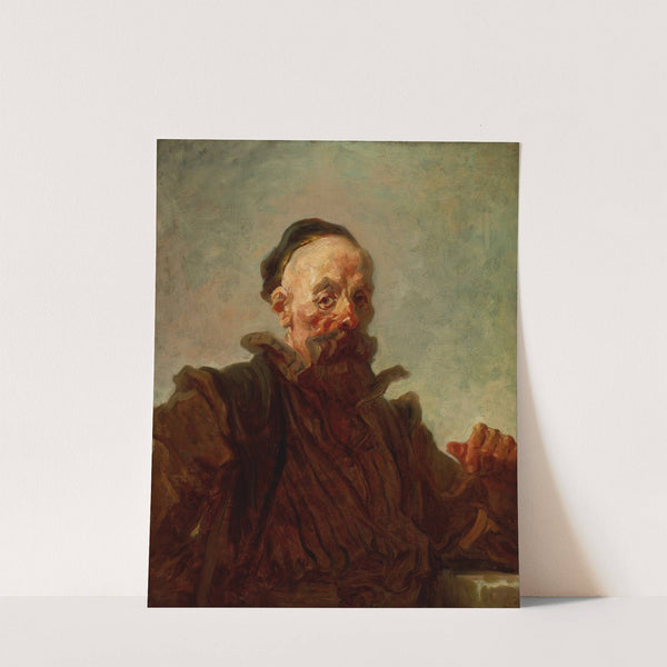 Portrait of a Man in Costume by Jean-Honoré Fragonard