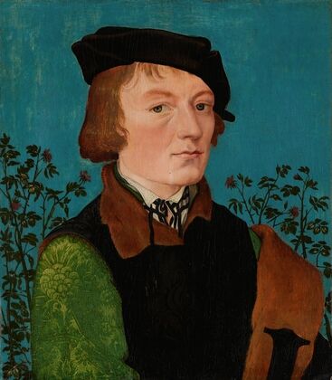 Portrait of a Man in Front of a Rose Hedge (1512-1513)