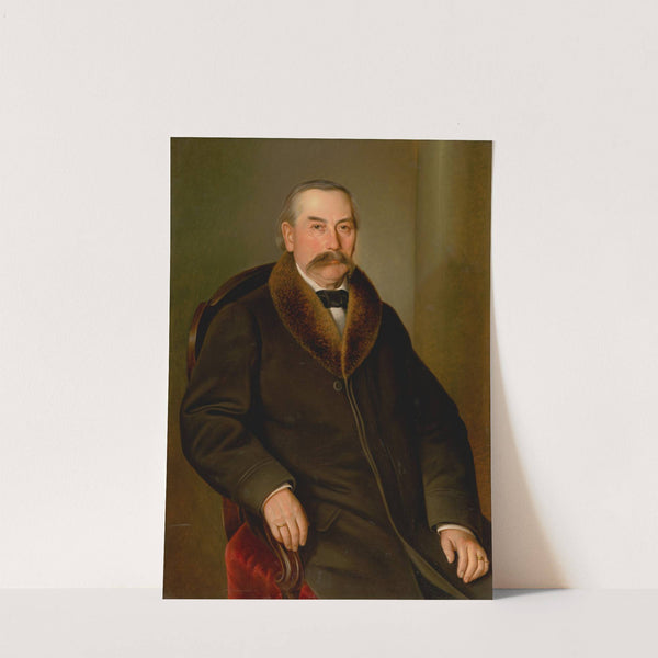 Portrait of a Man in Fur Coat by Peter Michal Bohúň