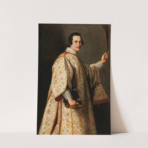 Portrait of a man in the guise of Saint Lawrence by Cristofano Allori