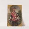 Portrait of a man in the uniform of the Imperial Guard hussar officer by Jean Lulvès