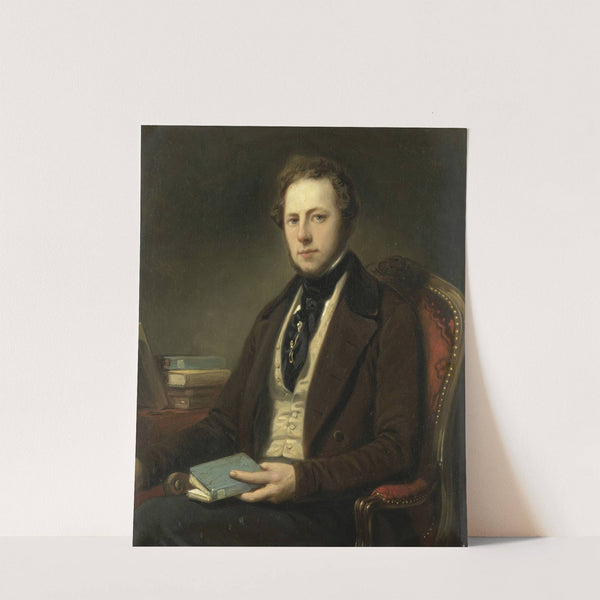 Portrait of a Man, perhaps Petrus Augustus de Genestet (1829-1861) by Nicolaas Pieneman