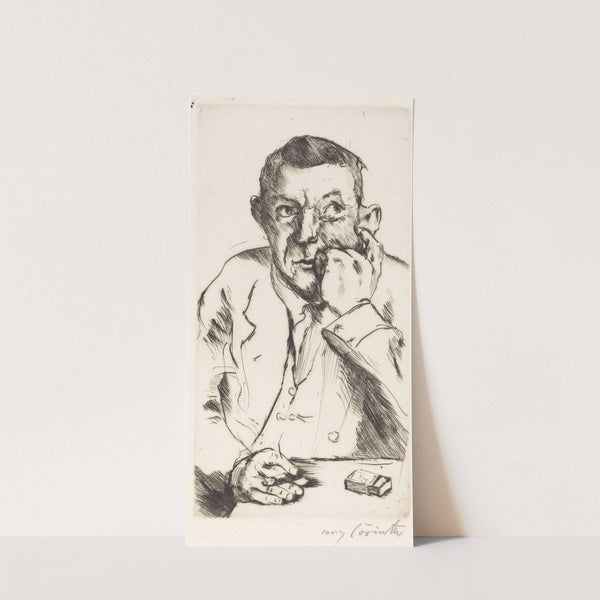Portrait of a Man Smoking (Männliches Bildnis mit Aufgestütztem Arm) (1916) by Lovis Corinth