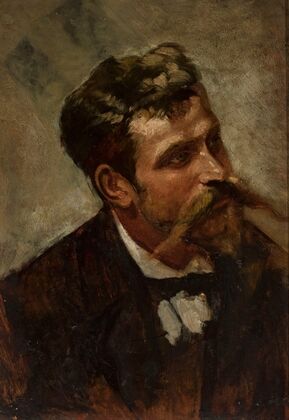 Portrait of a man, study
