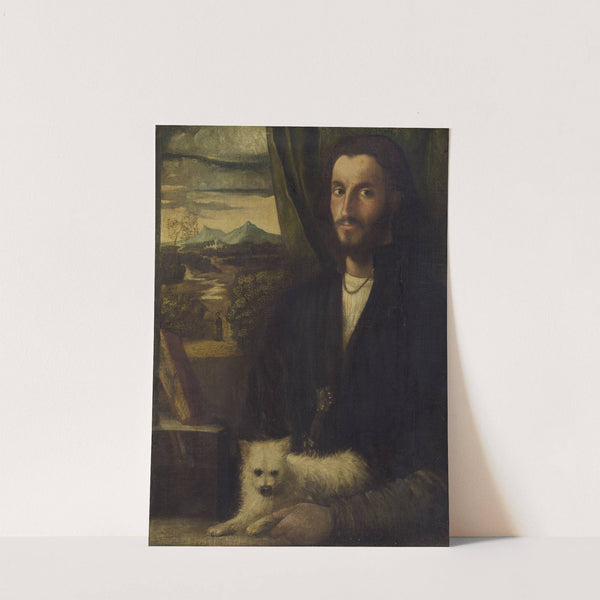 Portrait of a Man with a Dog (c. 1520) by Cariani
