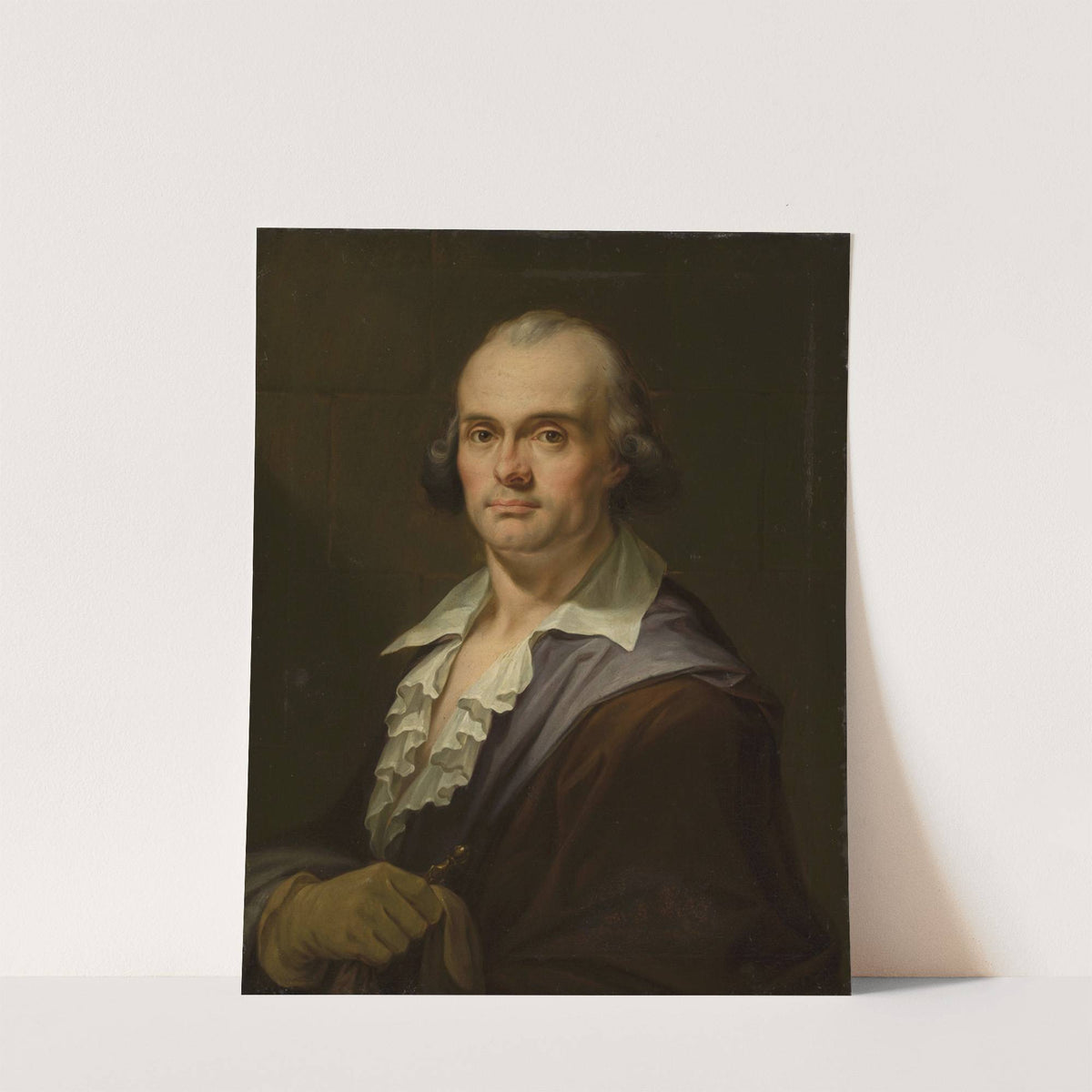 Portrait of a man with a glove (1793) by Janos Mihaly Hesz