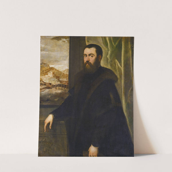 Portrait of a Man with a Landscape View by Jacopo Tintoretto