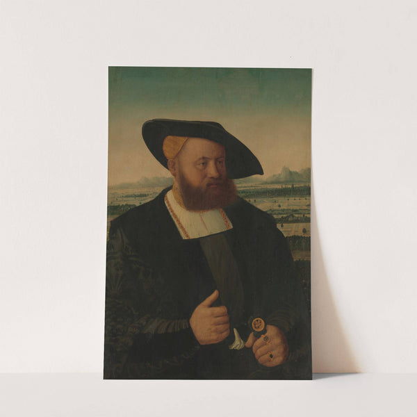 Portrait of a Man with a Moor's Head on His Signet Ring by Conrad Faber von Kreuznach