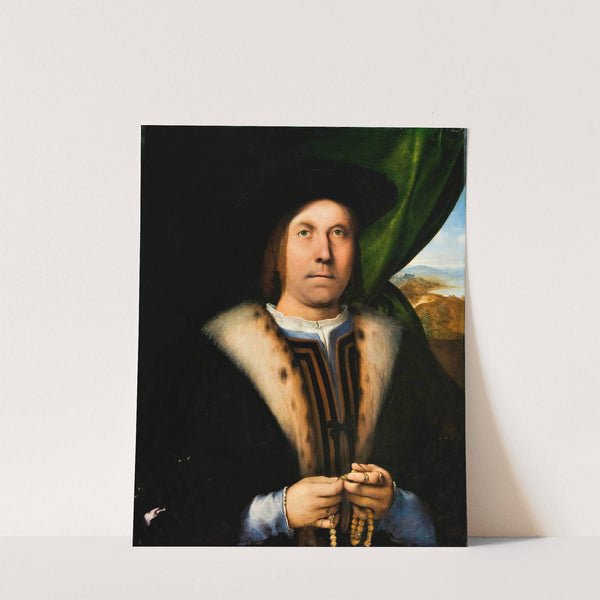 Portrait of a Man with a Rosary by Lorenzo Lotto