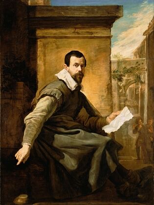 Portrait Of A Man With A Sheet Of Music