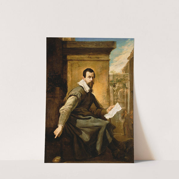 Portrait Of A Man With A Sheet Of Music by Domenico Fetti