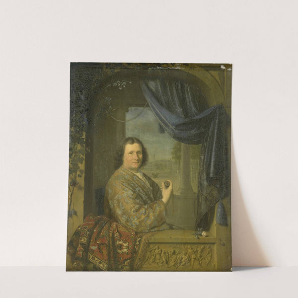 Portrait of a Man with a Watch by Pieter Cornelisz van Slingelandt