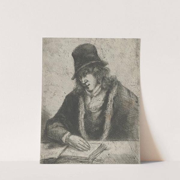 Portrait of a Man with Hat by John James Chalon