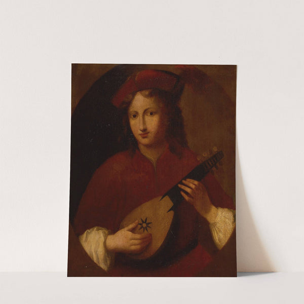 Portrait of a Man with Mandolin by Follower of Titian