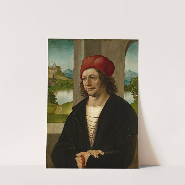 Portrait of a Man with Red Cap by Hans Leonhard Schäufelein