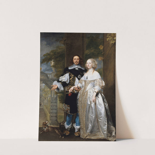 Portrait of a Married Couple in the Park by Gonzales Coques