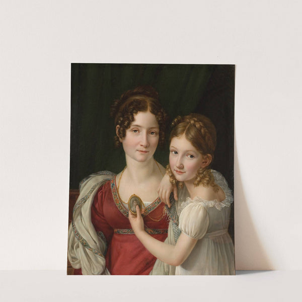 Portrait Of A Mother With Her Daughter (1816 - 1823) by Henri-François Riesener