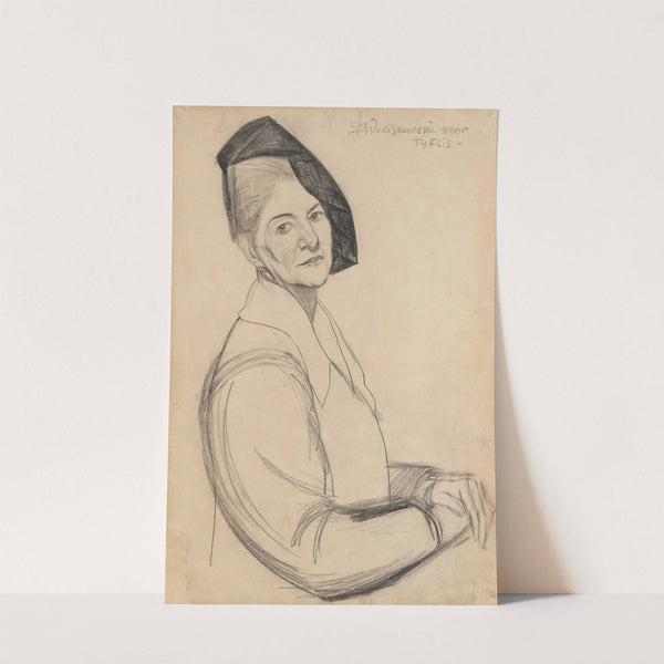 Portrait of a mother by Zygmunt Waliszewski