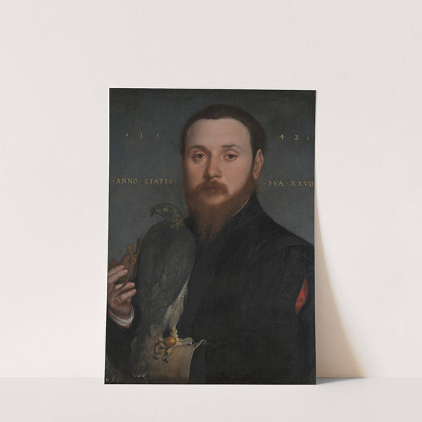 Portrait of a Nobleman with a Hawk by Hans Holbein The Younger