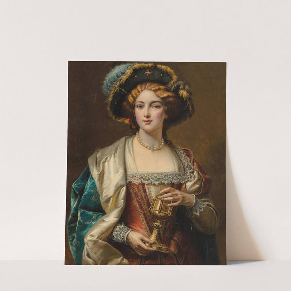 Portrait of a noblewoman by Cesare Auguste Detti