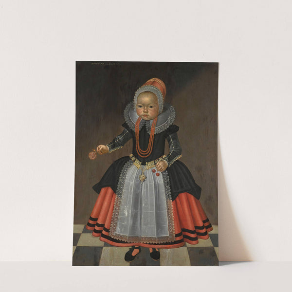 Portrait of a one-year-old child by Aggeus Johannes Castlanis