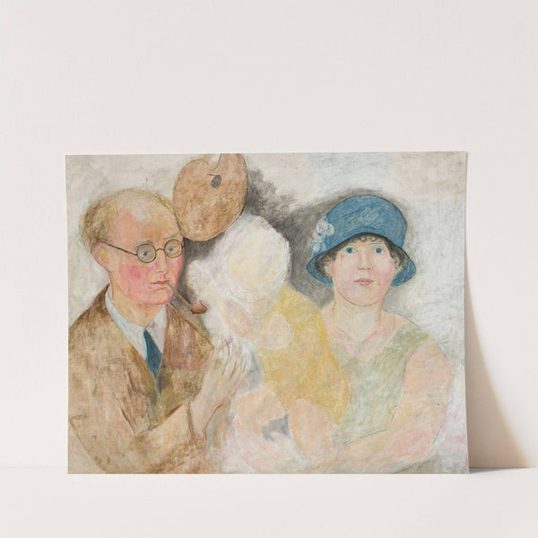 Portrait of a painter and his family (M. Gromaire) by Tadeusz Makowski