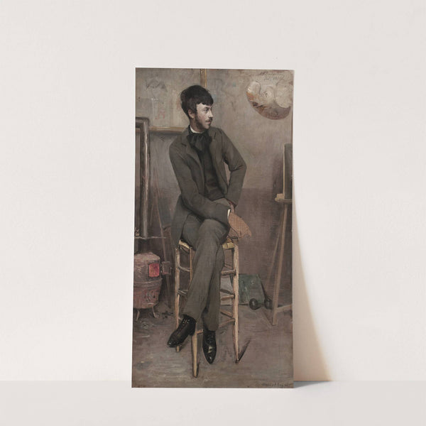 Portrait of a Painter in a Parisian Studio (1887) by Ottilie Wilhelmine Roederstein