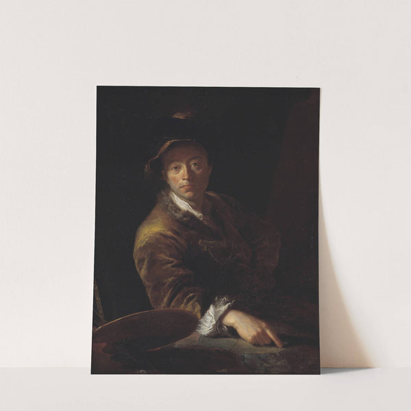 Portrait of a Painter (presumably C. L. Agricola, 1667-1719) by Antoine Pesne