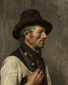Portrait of a peasant in a hat (1861)