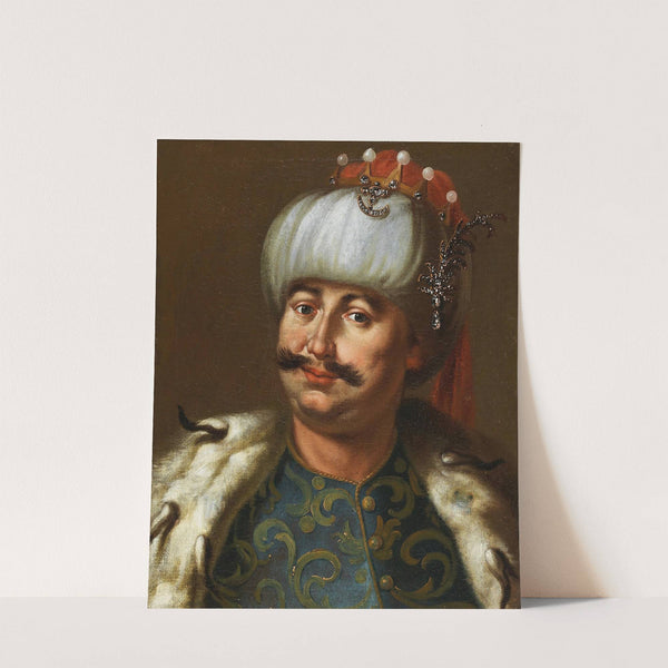 Portrait Of A Polish Nobleman, Traditionally Identified As John III Sobieski, King Of Poland, Dressed As An Ottoman Sultan by Jan Tricius