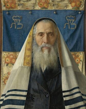 Portrait Of A Rabbi With Prayer Shawl