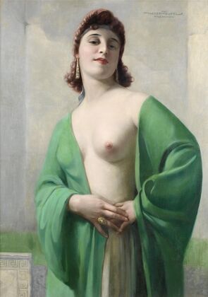 Portrait of a red-haired lady