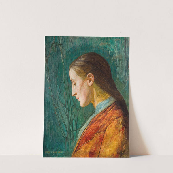 Portrait Of A Reflective Lady (1887) by Arthur Joseph Gaskin