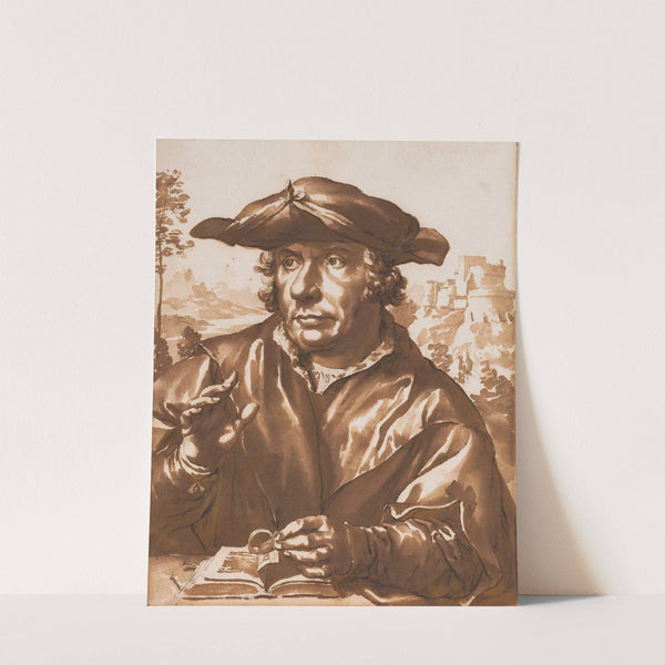 Portrait of a scholar by Jan de Bisschop