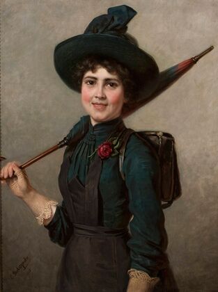 Portrait of a schoolgirl