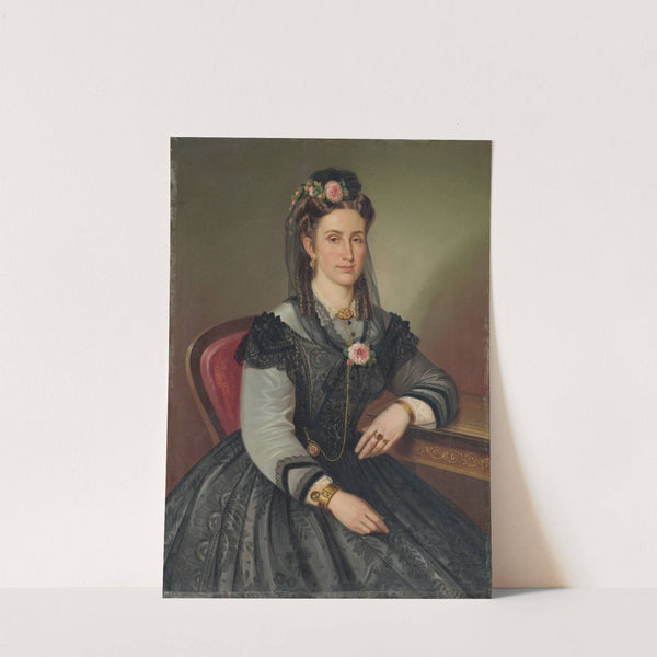 Portrait of a Seated Lady (Mrs. Ilona Kubínyiová-Zmeškalová) by Peter Michal Bohúň