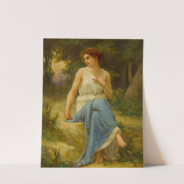 Portrait Of A Seated Woman by Guillaume Seignac