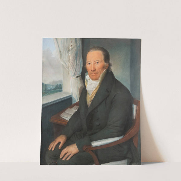 Portrait Of A Sitting Man Near A Window by Daniel Caffe