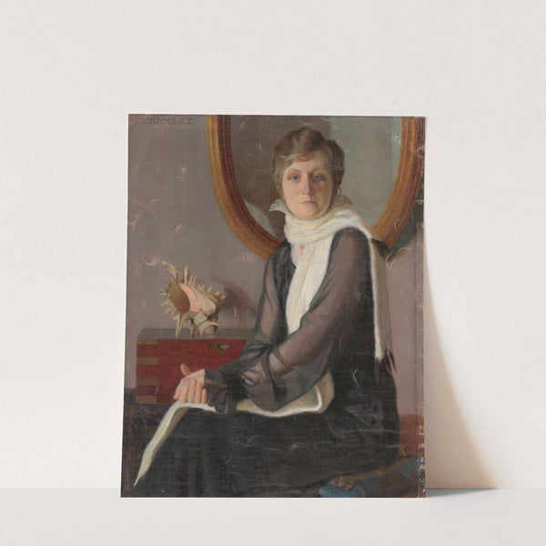 Portrait of a sitting woman (1915) by Edward Butrymowicz