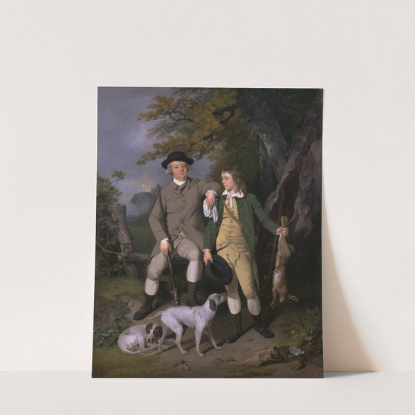 Portrait Of A Sportsman With His Son by Francis Wheatley