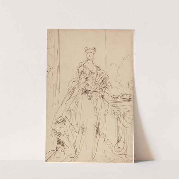 Portrait of a Standing Lady II by John Vanderbank