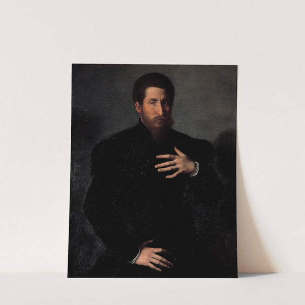 Portrait of a virile man by Girolamo Da Carpi