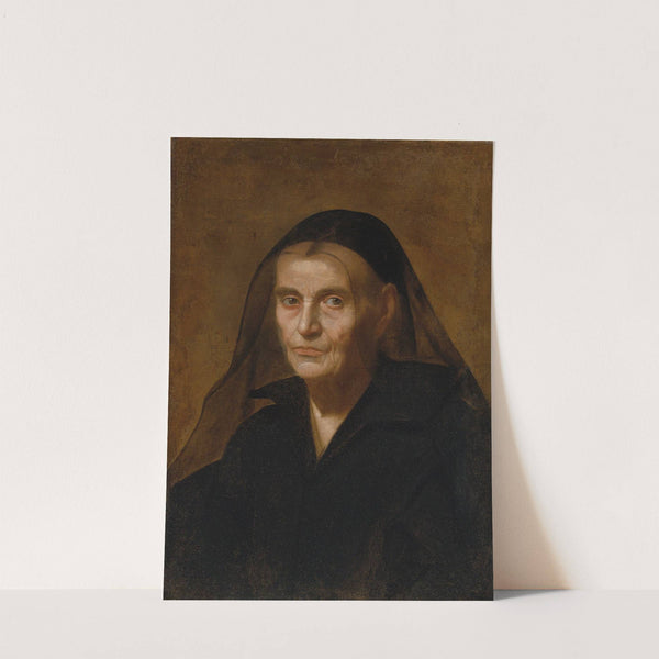 Portrait of a widow by Simone Cantarini