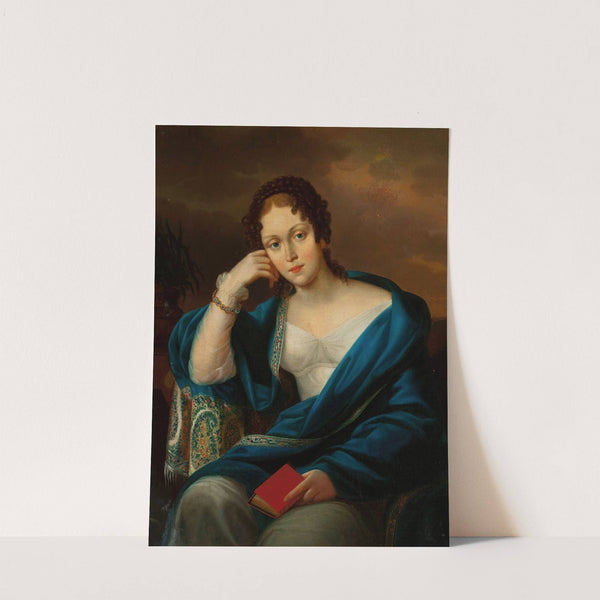 Portrait of a woman by Józef Oleszkiewicz