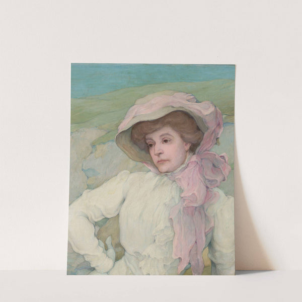 Portrait of a woman by Stanisław Grocholski