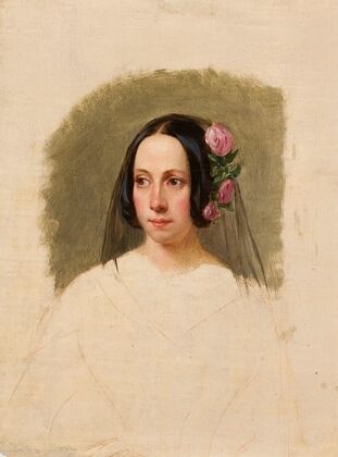 Portrait of a woman (1840 - 1850)
