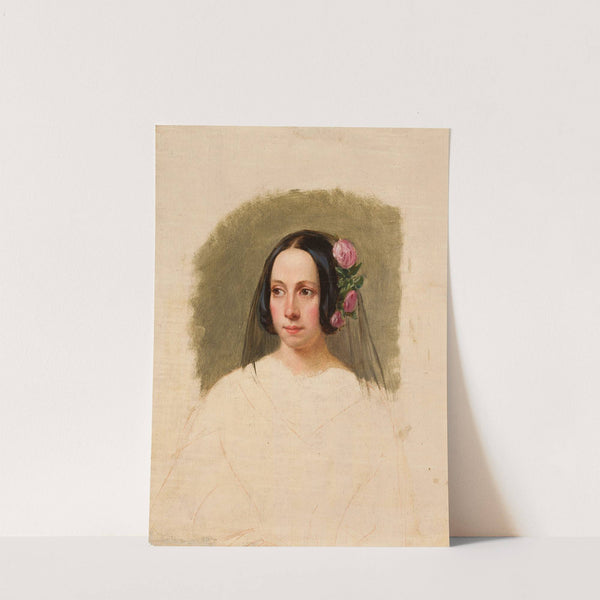 Portrait of a woman (1840 - 1850) by Ksawery Jan Kaniewski