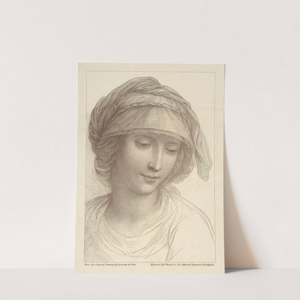 Portrait of A Woman (after Leonardo da Vinci) by Francesco Bartolozzi