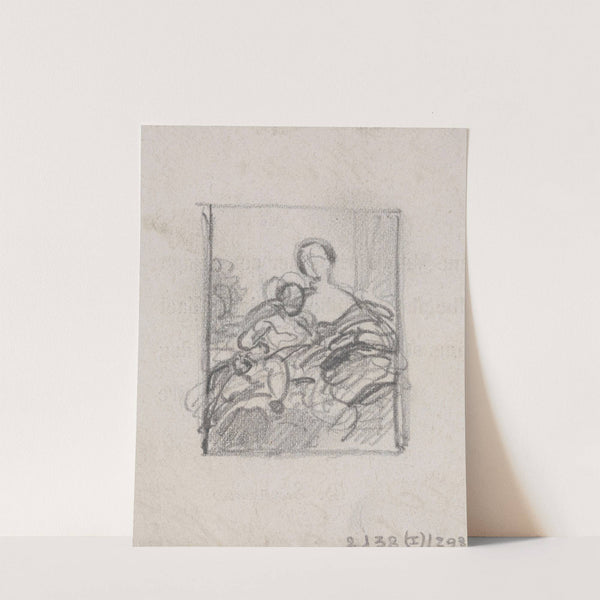 Portrait of a Woman and a Child by Nicaise De Keyser